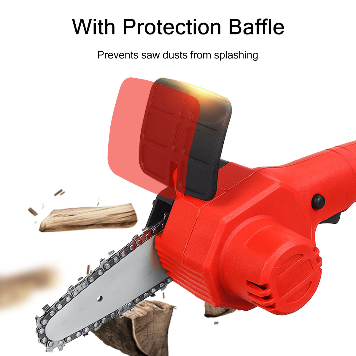 1600W-21V-4Inch-Rechargeable-Electric-Chain-Saw-Handheld-Woodworking-Cutter-Tool-w-12pcs-Battery-1826316-3