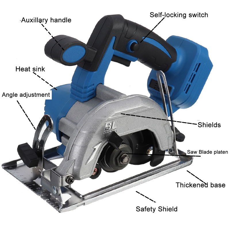 180mm-Blue-Electric-Circular-Saw-Tool-10800RPM-Cutting-Machine-For-Makita-18V-Battery-1808120-4
