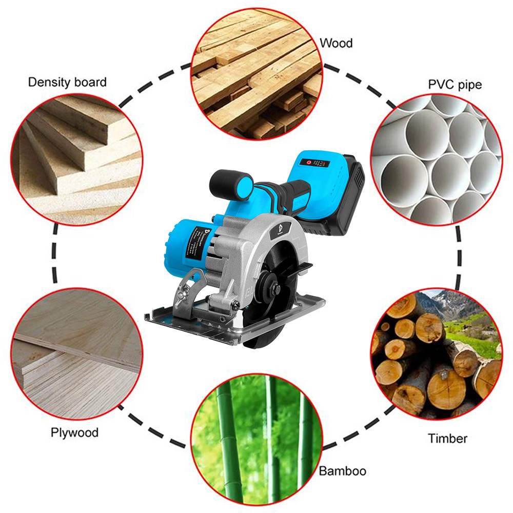 20V-125MM-Electric-Cordless-Brushless-Circular-Saw-Auxiliary-Handle-Household-Woodworking-Tools-DIY--1907960-9