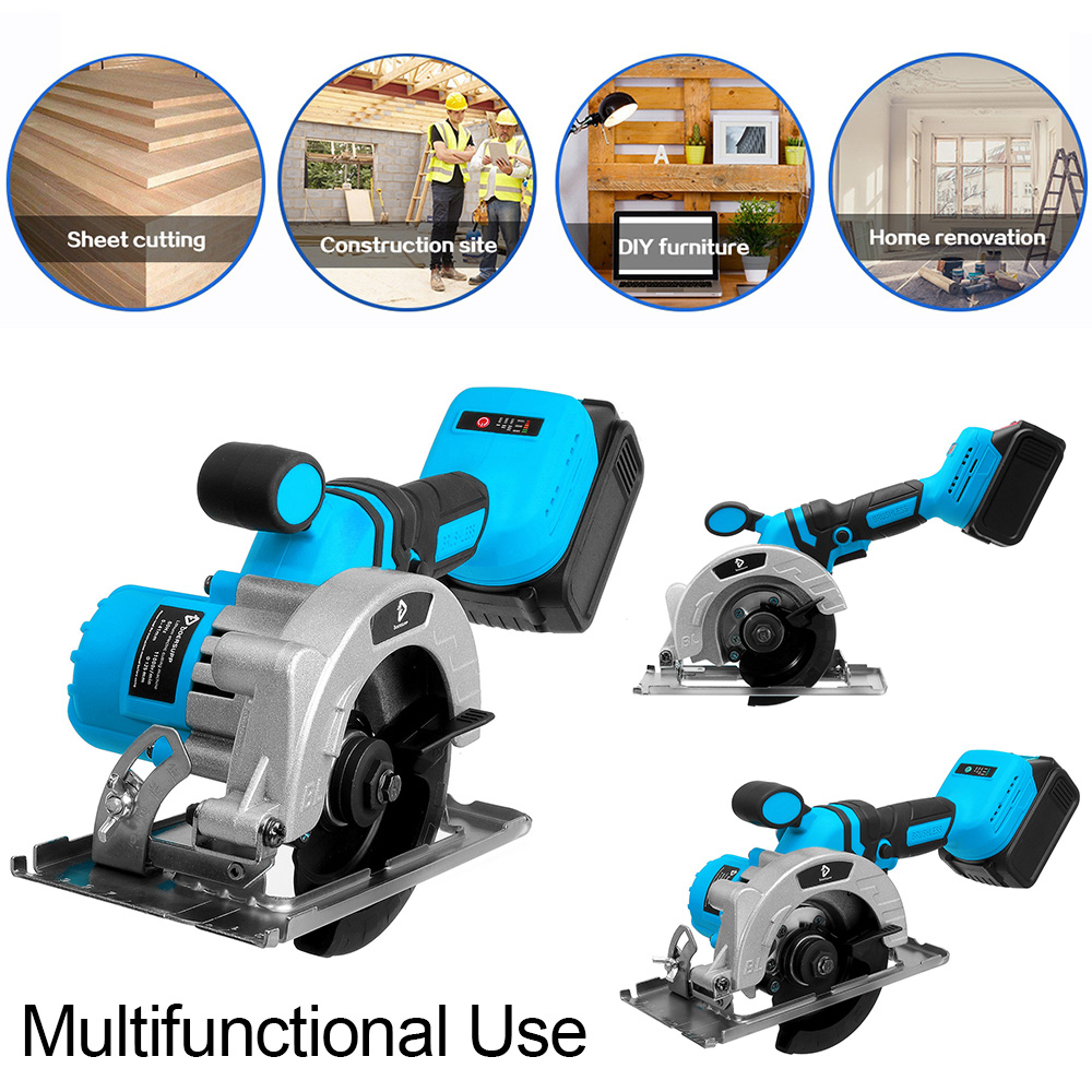20V-125MM-Electric-Cordless-Brushless-Circular-Saw-Auxiliary-Handle-Household-Woodworking-Tools-DIY--1907960-10