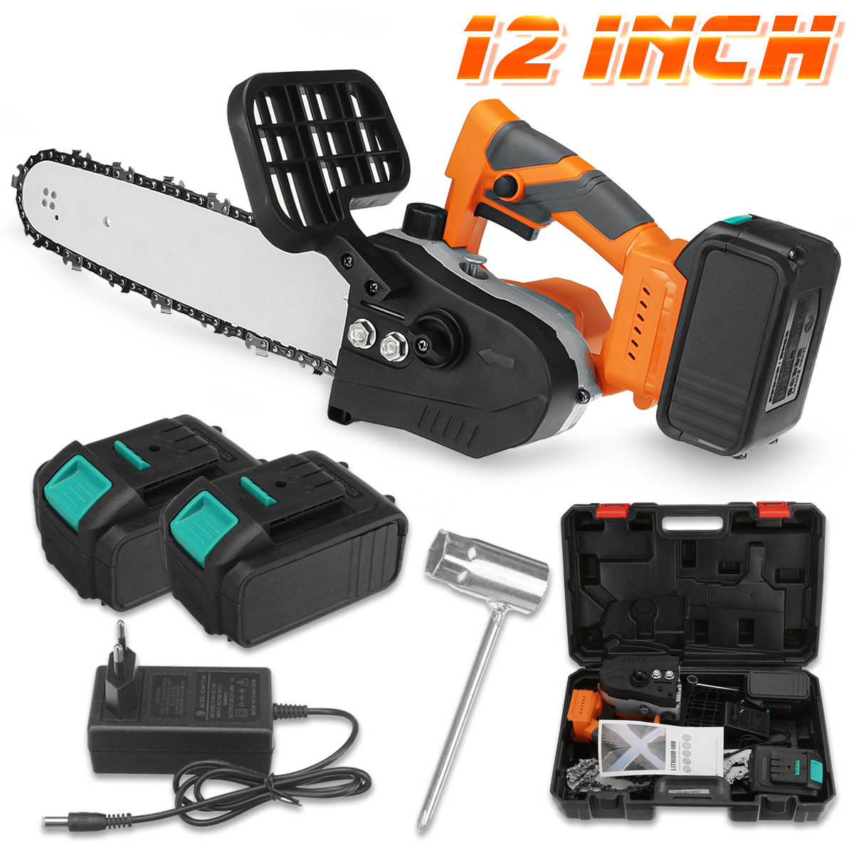 21V-12-Brushless-Cordless-Saw-Chain-Saw-High-Power-Portable-Electric-Chainsaws-Woodworking-W-Battery-1837403-3