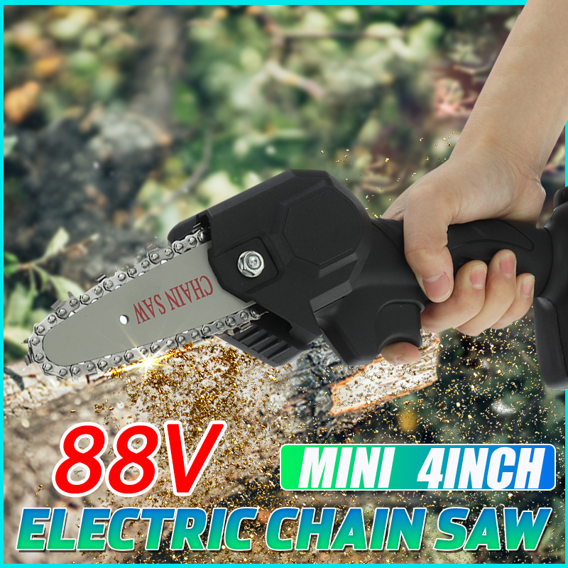 21V-Cordless-Mini-Electric-Chain-Saw-Rechargeable-Wood-Cutter-Chainsaw-Woodworking-Tool-Without-Batt-1851028-2