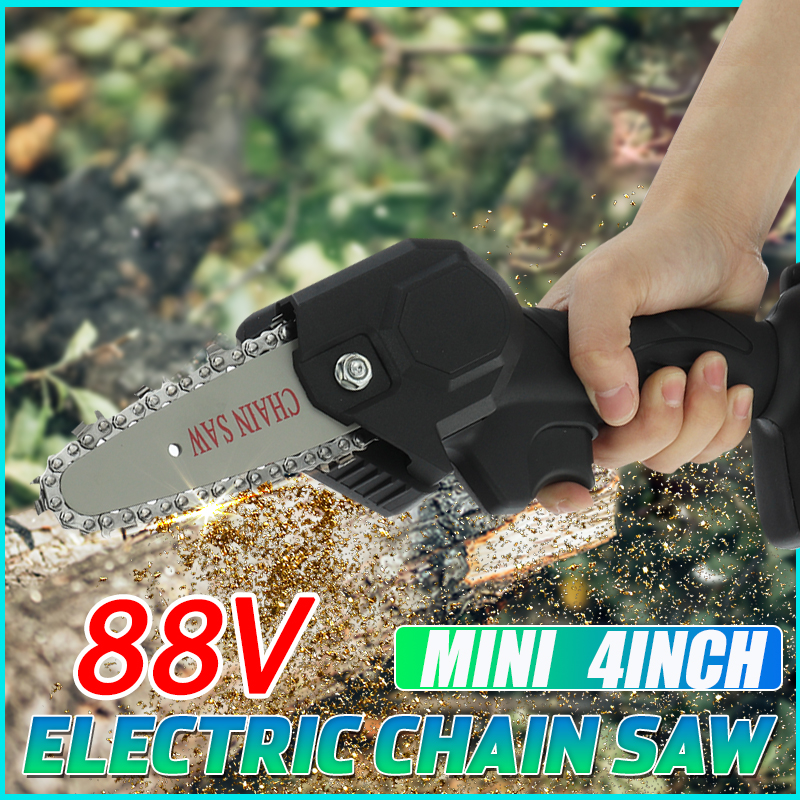 21V-Cordless-Mini-Electric-Chain-Saw-Rechargeable-Wood-Cutter-Chainsaw-Woodworking-Tool-Without-Batt-1851028-2