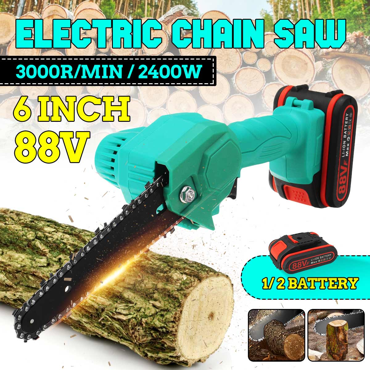 21V-Portable-Electric-Pruning-Saw-Rechargeable-Woodworking-Electric-Chain-Saw-W-12pcs-Battery-1807552-1