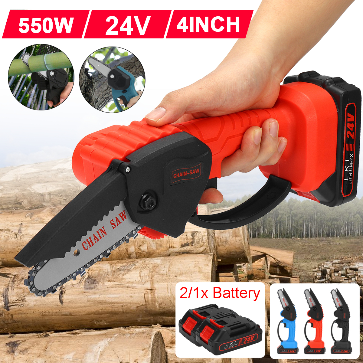 24V-4-Inch-One-Hand-Electric-Chain-Saw-Woodworking-Chainsaw-550W-Cordless-Wood-Saws-Cutter-W-1-or-2--1797421-2