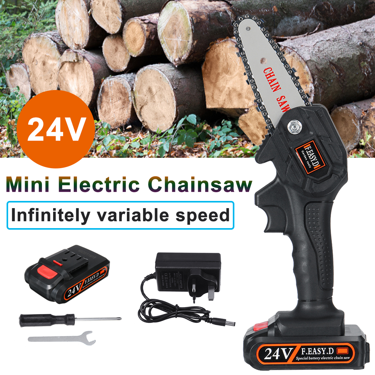 24V-550W-Rechargeable-Mini-Electric-Chainsaw-Handheld-Wood-Pruning-Saw-1791168-1