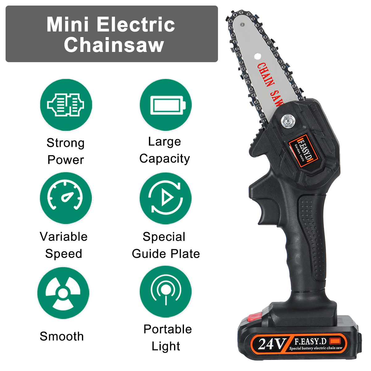 24V-550W-Rechargeable-Mini-Electric-Chainsaw-Handheld-Wood-Pruning-Saw-1791168-2