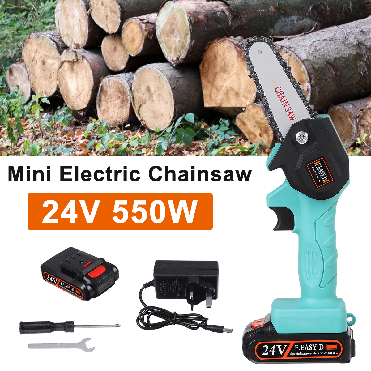 24V-550W-Rechargeable-Mini-Electric-Chainsaw-Handheld-Wood-Pruning-Saw-Kit-1777015-1
