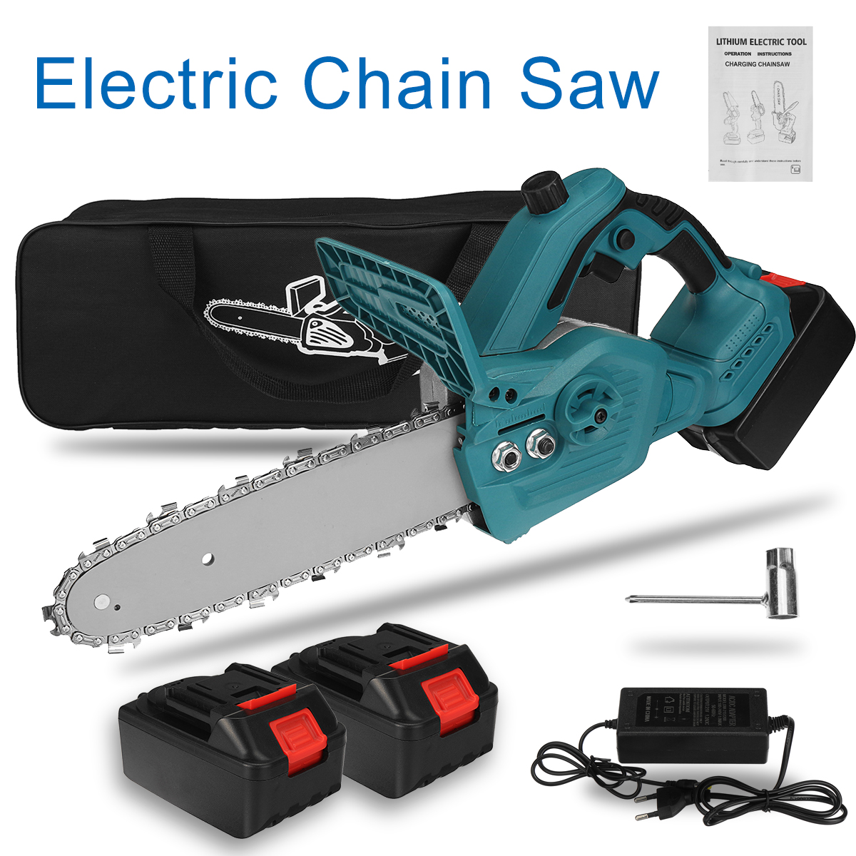 288VF-300W-10In-One-hand-Electric-Rechargeable-Chain-Saw-Cordless-Chainsaw-Wood-Cutter-Woodworking-T-1896287-5