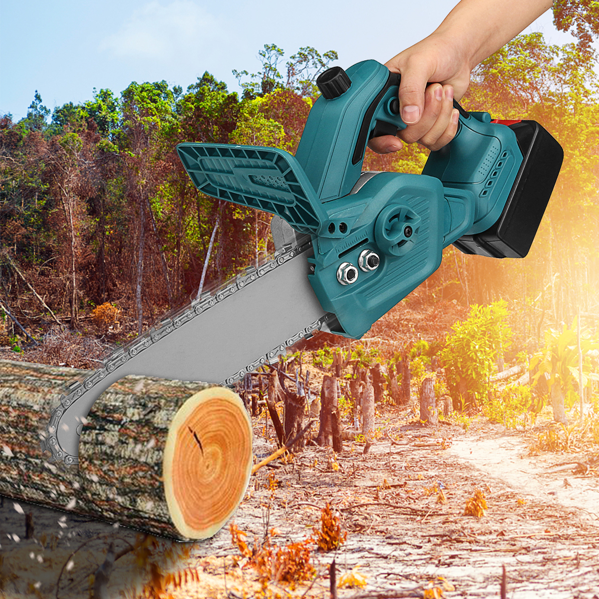 288VF-300W-10In-One-hand-Electric-Rechargeable-Chain-Saw-Cordless-Chainsaw-Wood-Cutter-Woodworking-T-1896287-7