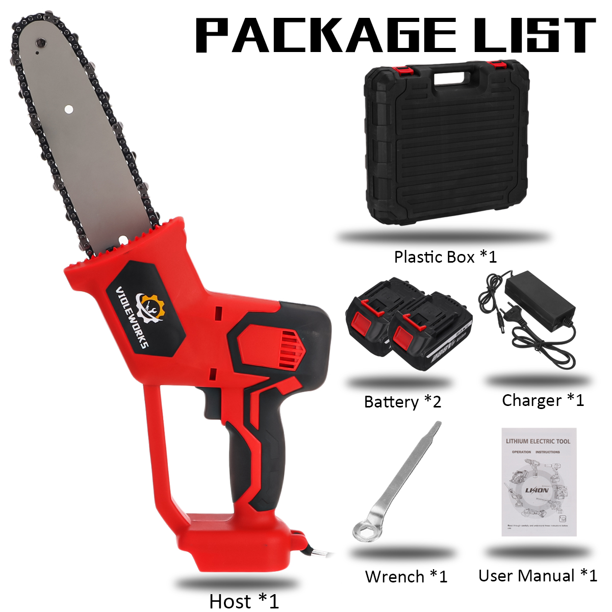 288VF-8Inch-Cordless-Electric-Chainsaws-One-Hand-Saw-Chain-Saw-Woodworking-Tool-W-12pcs-Battery-1835932-6