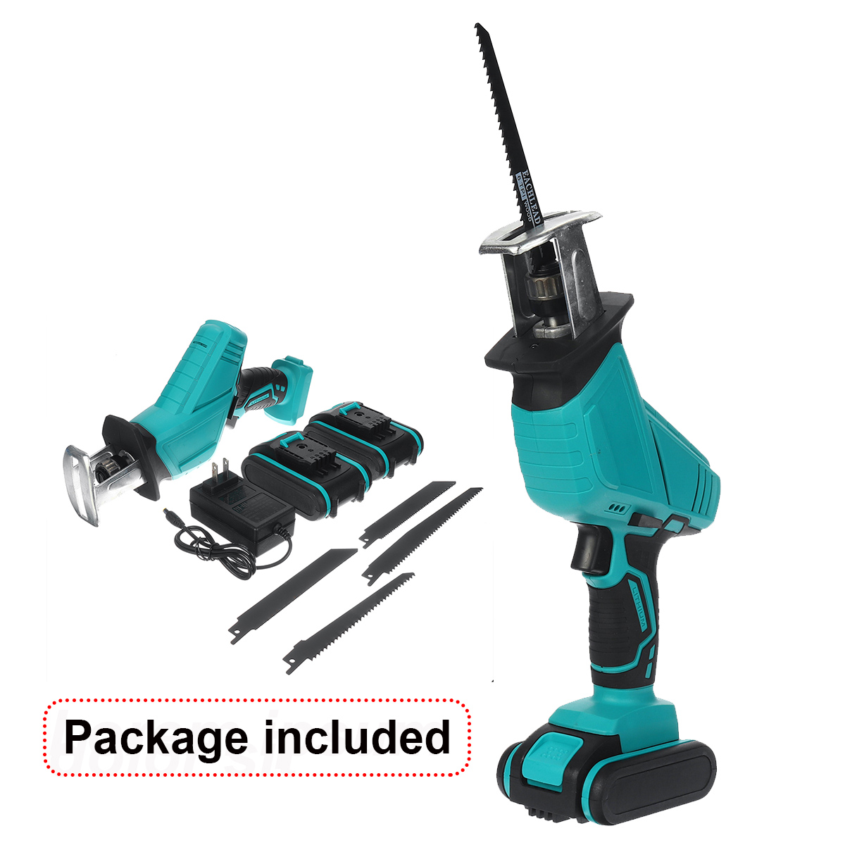 3000rpm-4000mAh-Electric-Saw-Cordless-Rechargeable-Handheld-Reciprocating-Saw-Wood-Cutter-W-4pcs-Saw-1758398-4