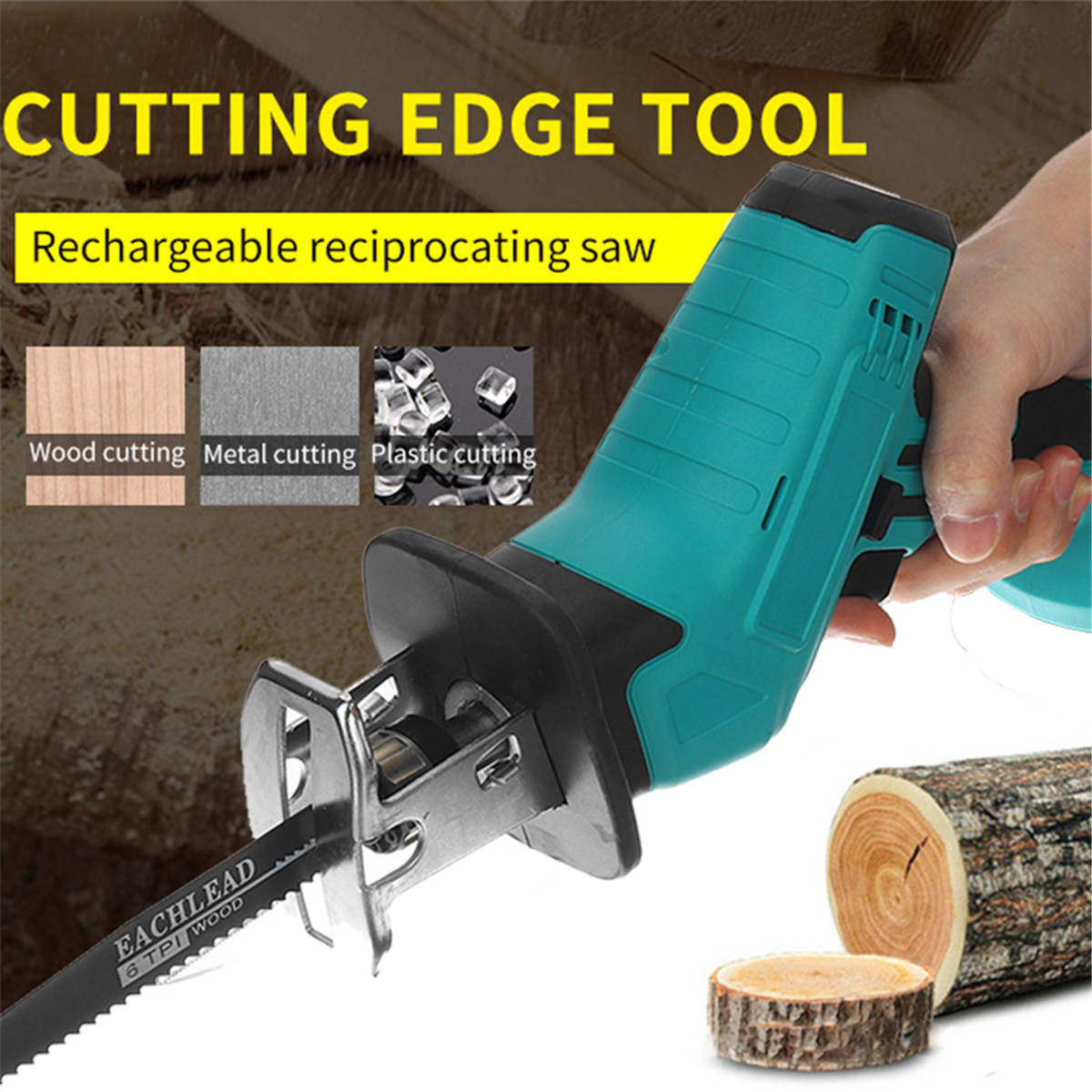 36V-Cordless-Reciprocating-Saw-Chainsaw-W-4-Saw-Blades-Metal-Cutting-Woodworking-1716301-1