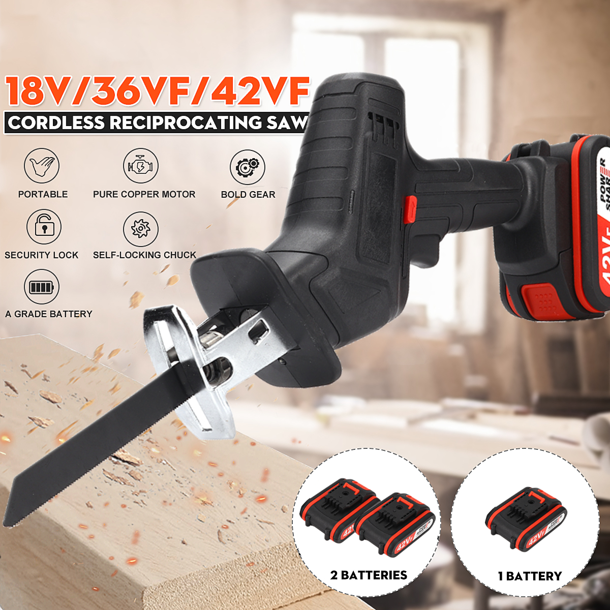 36VF42VF-Cordless-Reciprocating-Saw-Mini-Electric-Saws-Set-W-2pcs-LI-ION-Rechargeable-Battery-1854872-2