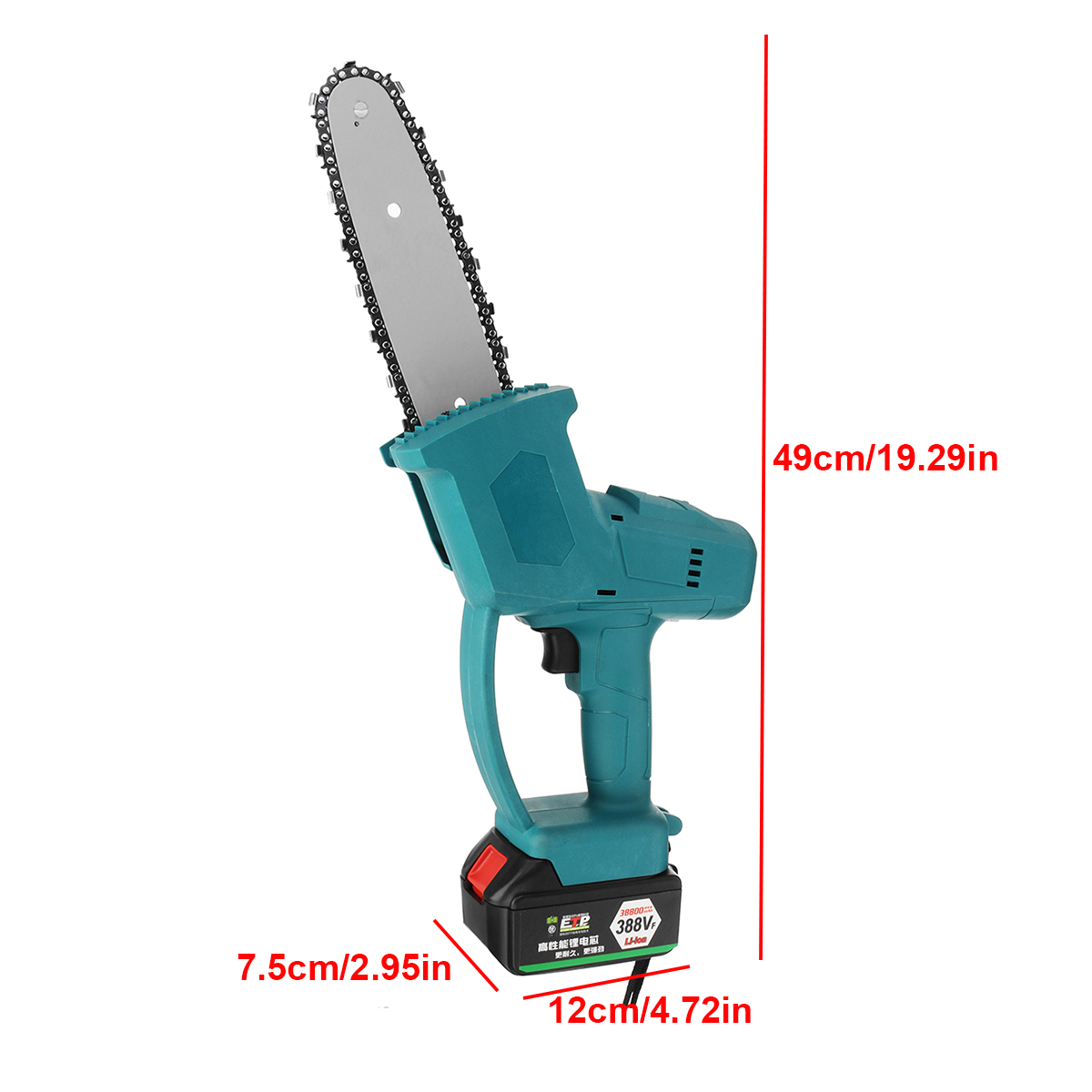 388VF-8Inch-Rechargable-Chainsaws-Mini-Electric-Saw-Woodworking-Pruning-Shears-Also-For-Makita-Batte-1828996-6