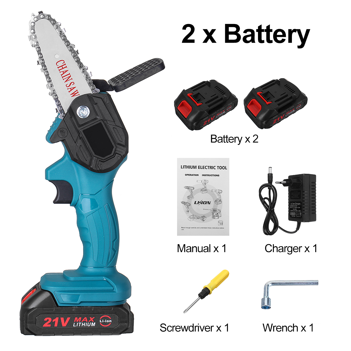 4-Inch-21V-Cordless-Electric-Chain-Saw-W-01pc2pcs-Batteries-For-Tree-Branch-Wood-Cutting-Tool-1804698-13