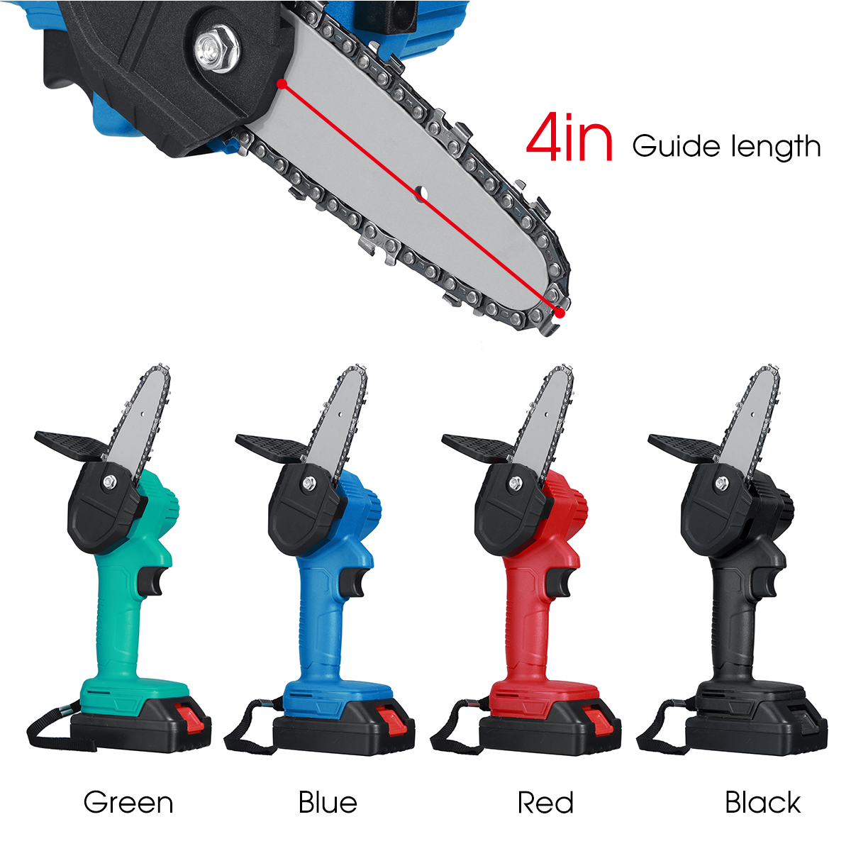 4-Inch-600W-88VF-Cordless-Electric-Chain-Saw-One-Hand-Cutter-Woodworking-ChainSaw-W-12-Battery-1874432-10