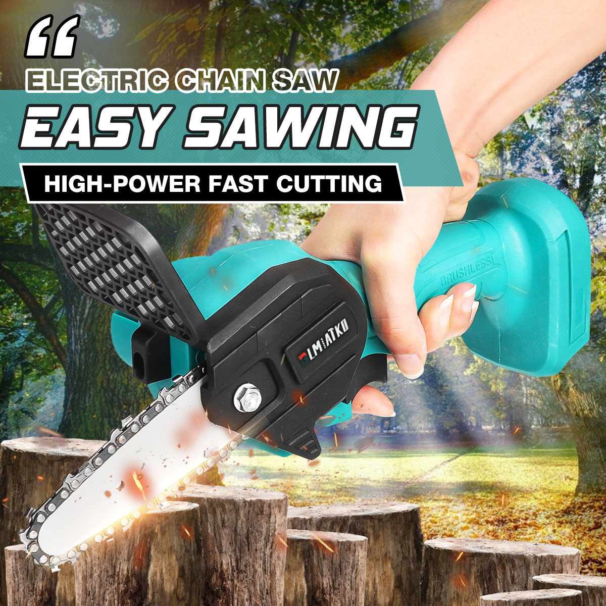 4Inch-2500W-Electric-Chain-Saw-Portable-Woodworking-Wood-Cutter-For-Makita-18V-Battery-1852917-4