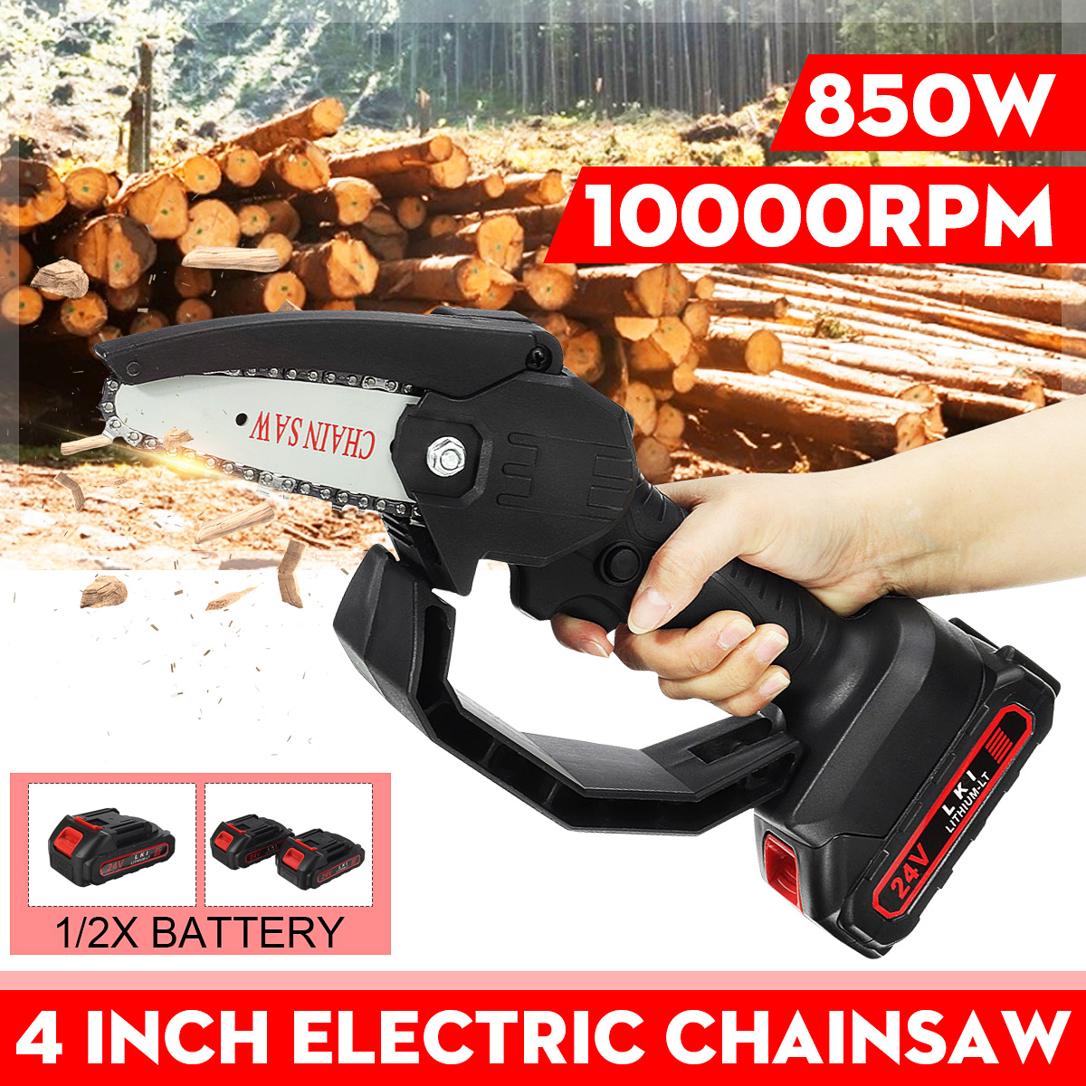 4inch-24V-Cordless-Electric-One-Hand-Saw-Chain-Saw-Woodworking-Tool-W-12-Battery-Kit-1857524-1