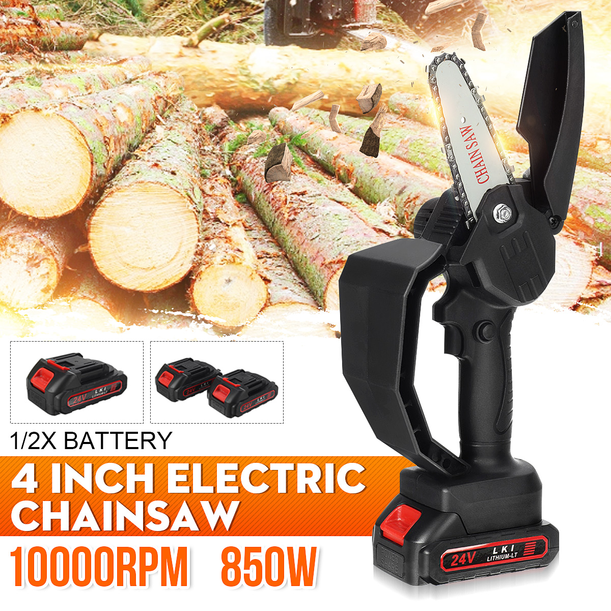 4inch-24V-Cordless-Electric-One-Hand-Saw-Chain-Saw-Woodworking-Tool-W-12-Battery-Kit-1857524-2