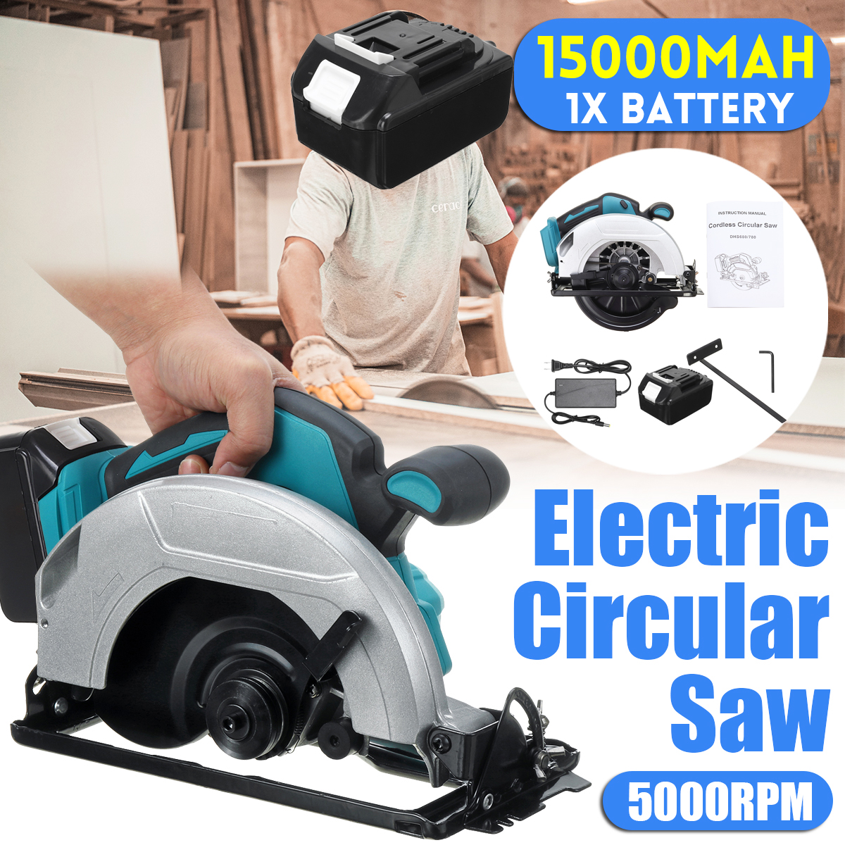 5000RPM-Electric-Circular-Saw-Multifunction-Cutting-Machine-W-1-Battery-For-Makita-1870566-3