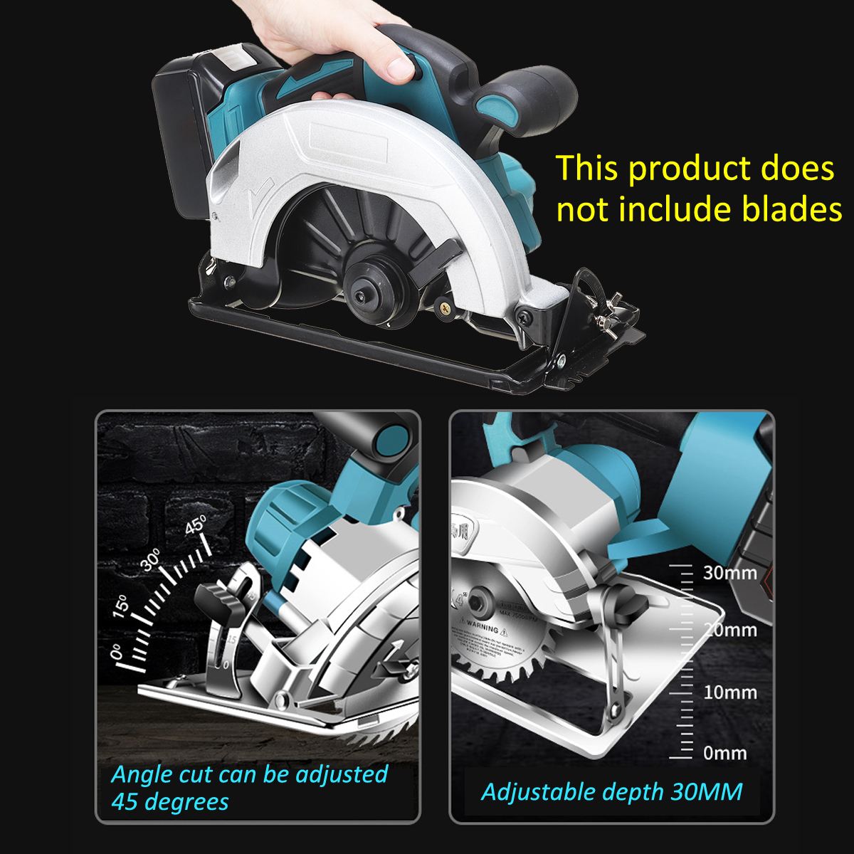 5000RPM-Electric-Circular-Saw-Multifunction-Cutting-Machine-W-1-Battery-For-Makita-1870566-5