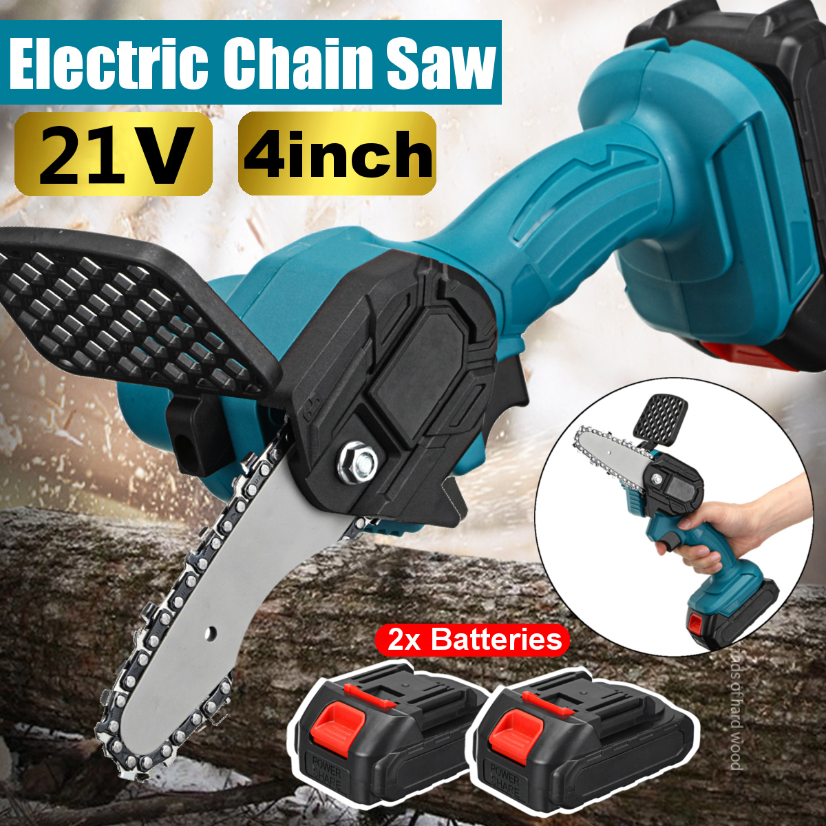 550W-21V-4-Mini-Cordless-One-Hand-Electric-Chain-Saw-Woodworking-Wood-Cutter-W-1pc2pcs-Battery-1821085-1