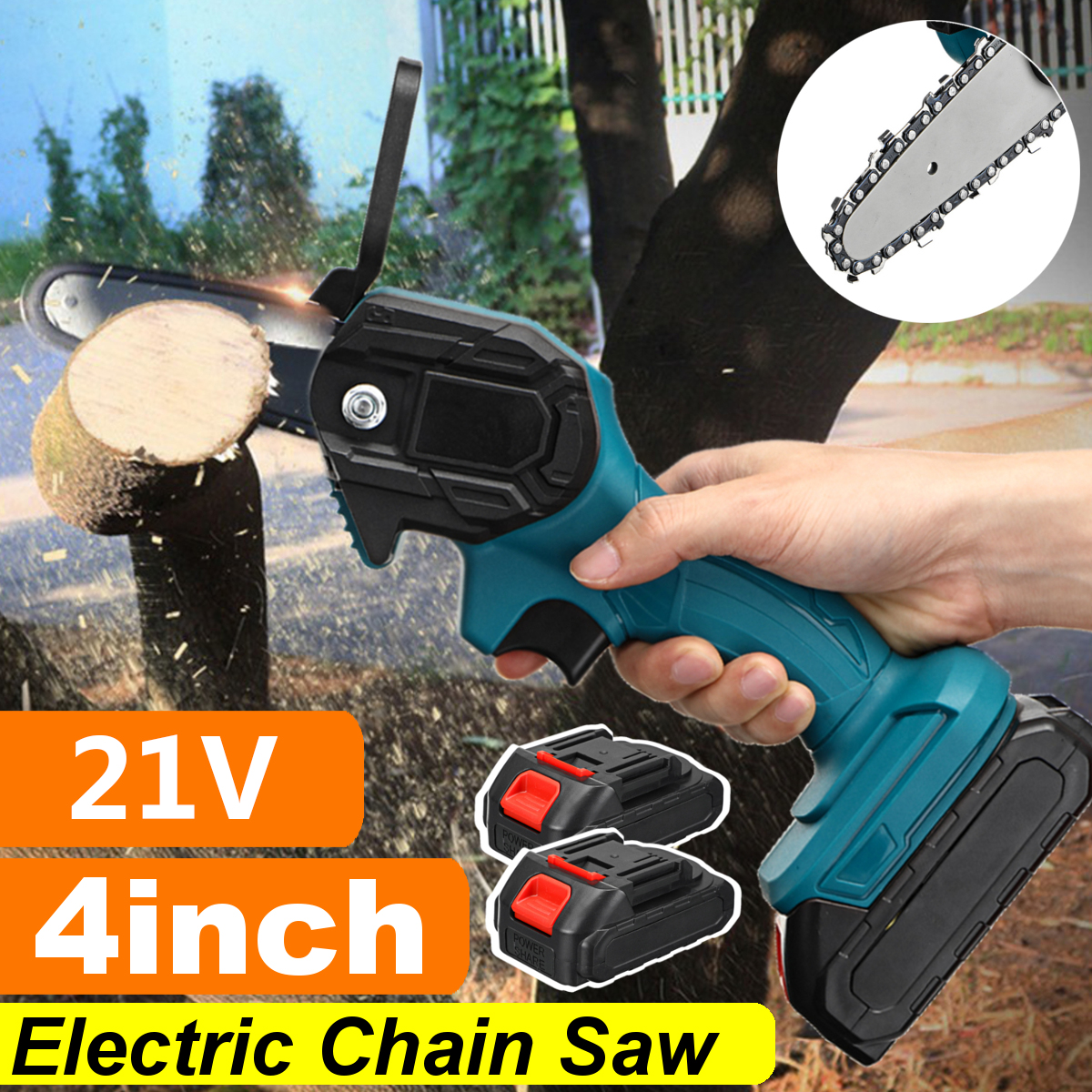550W-21V-4-Mini-Cordless-One-Hand-Electric-Chain-Saw-Woodworking-Wood-Cutter-W-1pc2pcs-Battery-1821085-2