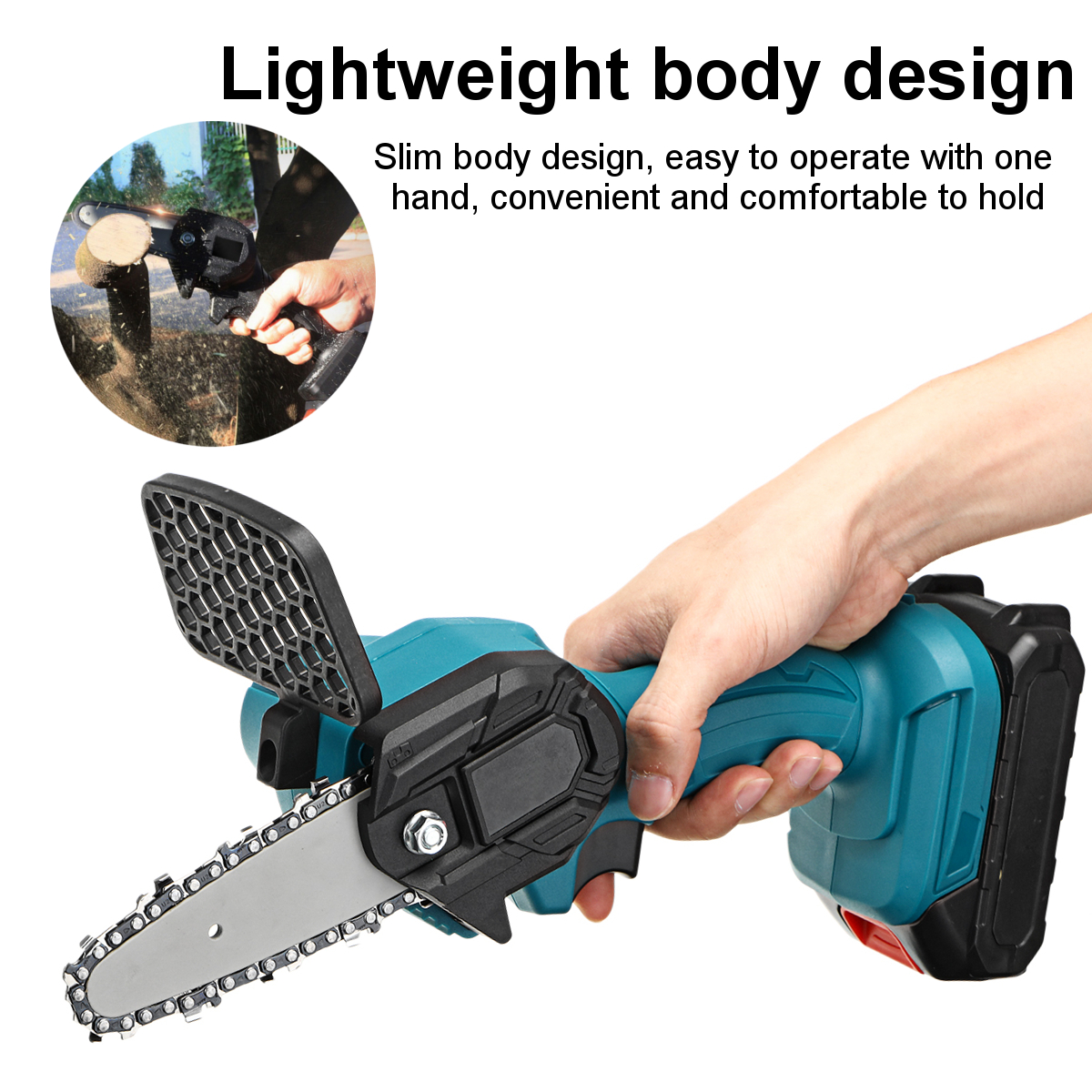 550W-21V-4-Mini-Cordless-One-Hand-Electric-Chain-Saw-Woodworking-Wood-Cutter-W-1pc2pcs-Battery-1821085-3