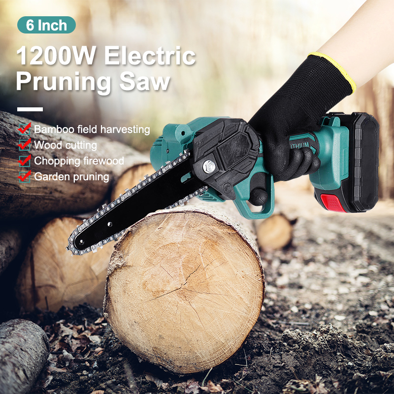 6-Inch-6000mAh-Cordless-Electric-Pruning-Saw-Rechargeable-One-handed-Woodworking-Tool-Mini-Green-Cha-1835616-3