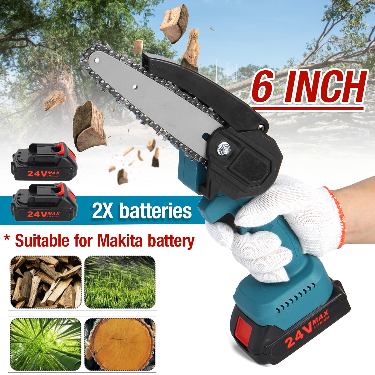 6-Inch-Mini-Electric-Chain-Saw-Rechargeable-Woodworking-Chainsaw-Garden-Power-Tools-1893524-2