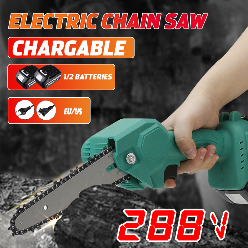 6-Inch-Portable-Electric-Chain-Saw-Pruning-Saw-Rechargeable-Woodworking-Tool-W-1-or-2pcs-Battery-1818812-1