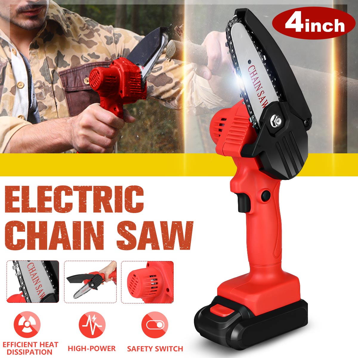600W-4-inch-Cordless-Electric-Chainsaw-Wood-Cutter-Mini-One-Hand-Saw-Woodworking-Tool-1782286-2