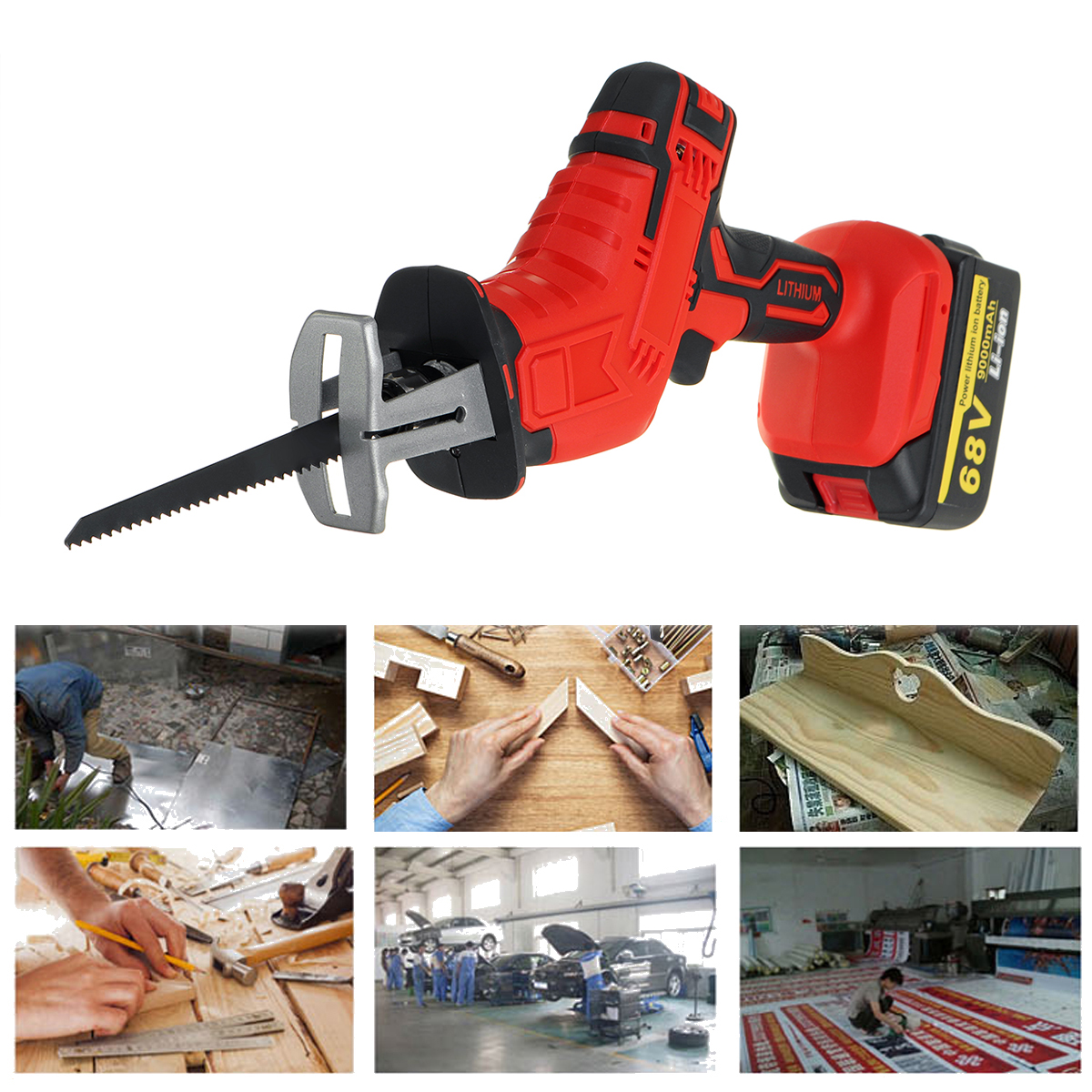 68V-9000mah-Electric-Reciprocating-Saw-Outdoor-Woodworking-Cordless-Portable-Saw-1683595-4