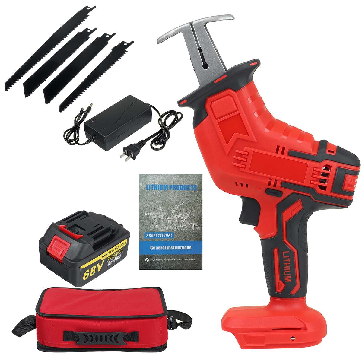 68V-9000mah-Electric-Reciprocating-Saw-Outdoor-Woodworking-Cordless-Portable-Saw-1683595-8