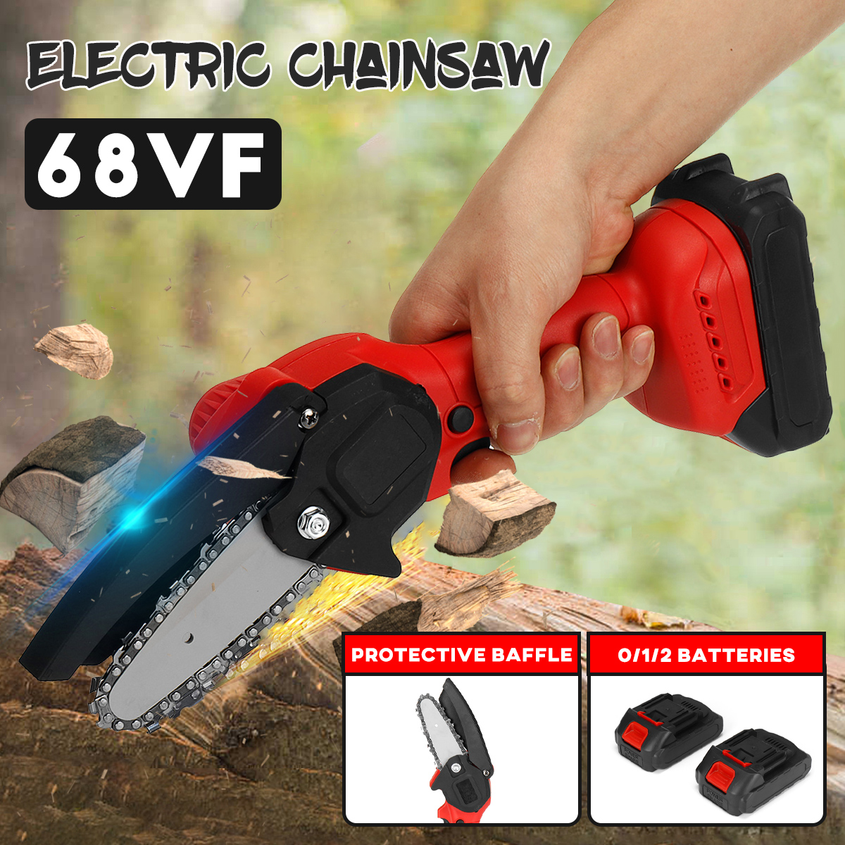 68VF-21V-4-Inch-Electric-Chainsaw-Cordless-Handheld-Rechargeable-Woodworking-Tool-W-None1pc2pcs-Batt-1843119-2