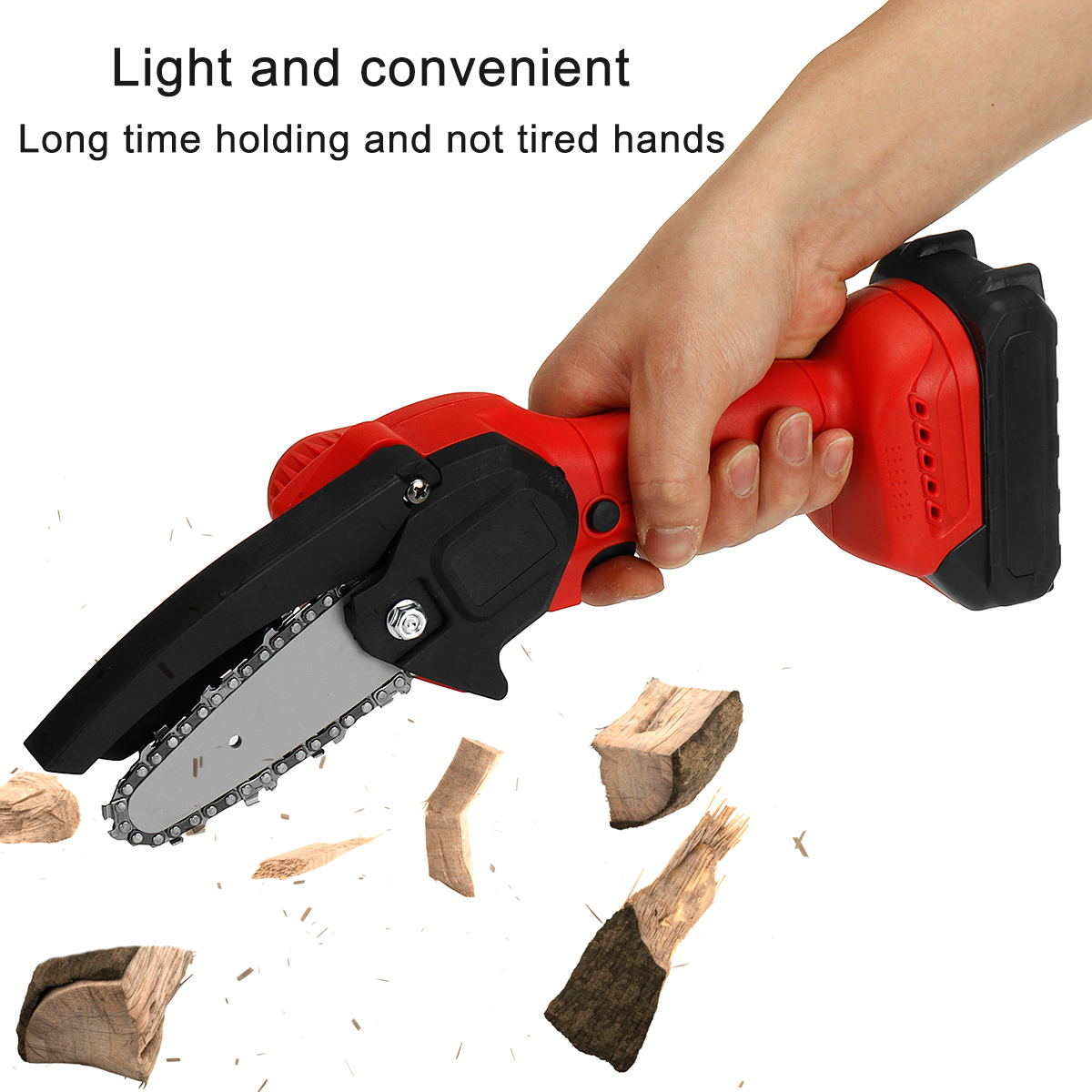 68VF-21V-4-Inch-Electric-Chainsaw-Cordless-Handheld-Rechargeable-Woodworking-Tool-W-None1pc2pcs-Batt-1843119-4