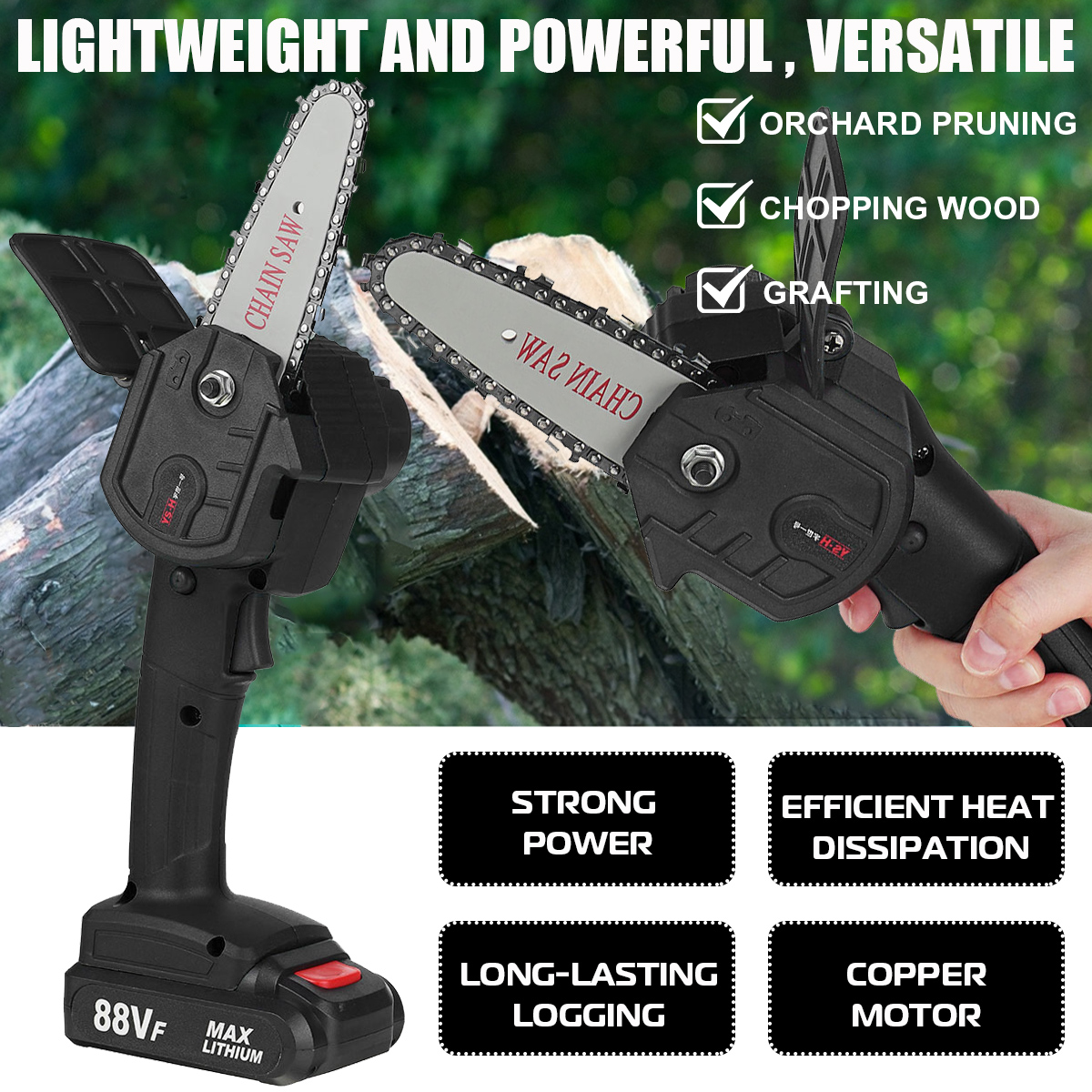 88VF-4Inch-Electric-Chain-Saw-Woodworking-Wood-Cutter-One-Hand-Saw-W-12-Battery-1879552-3