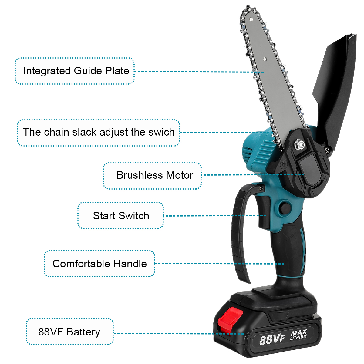 88VF-6-Inch-Electric-Chain-Saw-Wood-Cutter-One-Hand-Chainsaws-W-None12-Battery-For-Makita-Woodworkin-1867953-11