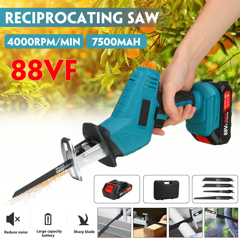 88VF-Electric-Reciprocating-Saw-Variable-Speed-Metal-Wood-Cutting-Tool-W-4pcs-Blades--Plastic-Case---1866215-2