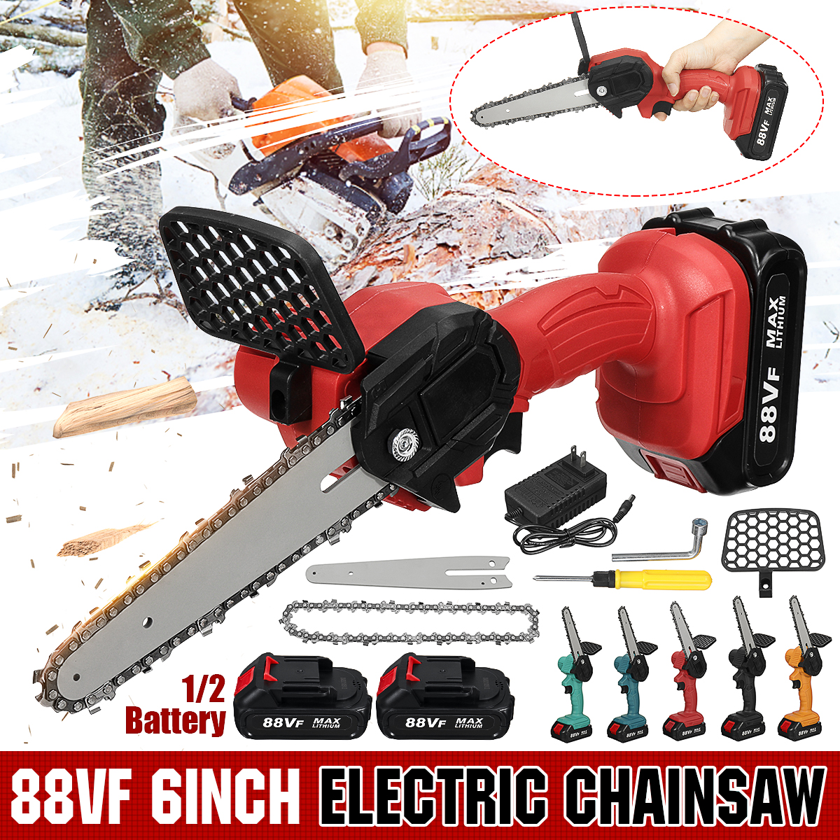 88VF-Rechargable-Mini-Chain-Saw-6-Inch-Cordless-Electric-Chainsaw-With-Batteriy-Wood-Work-Cutter-Too-1843505-1