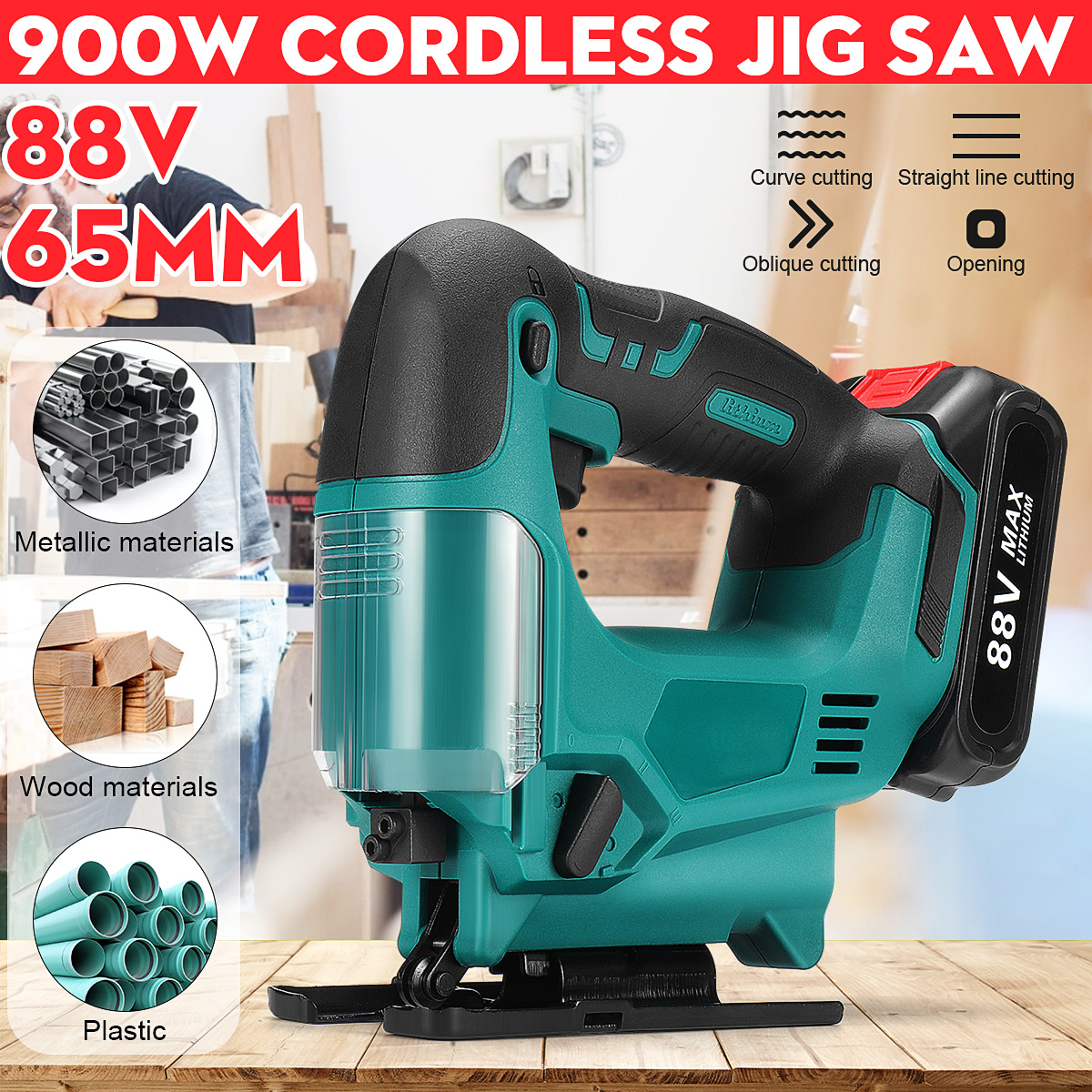 88VF-Wireless-Electric-Jig-Saw-Rechargeable-Portable-Woodworking-Wood-Plastic-Aluminium-Cutting-Tool-1880981-2