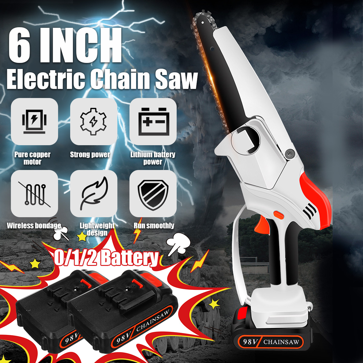 98VF-6Inch-Cordless-Electric-Chain-Saw-Rechargeable-Wood-Cutter-Woodworking-Tool-W-None-or1or2-Batte-1879171-2