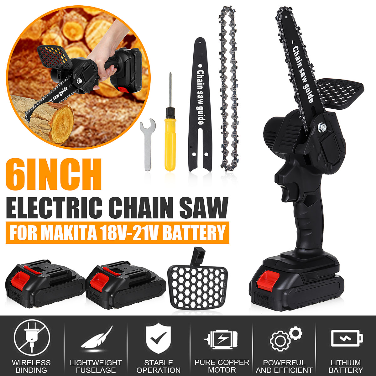 AC-100-240V-550W-Black-Cordless-Electric-Chain-Saw-Wood-Mini-Cutter-One-Hand-Saw-with-2-Batteries-Wo-1793565-1