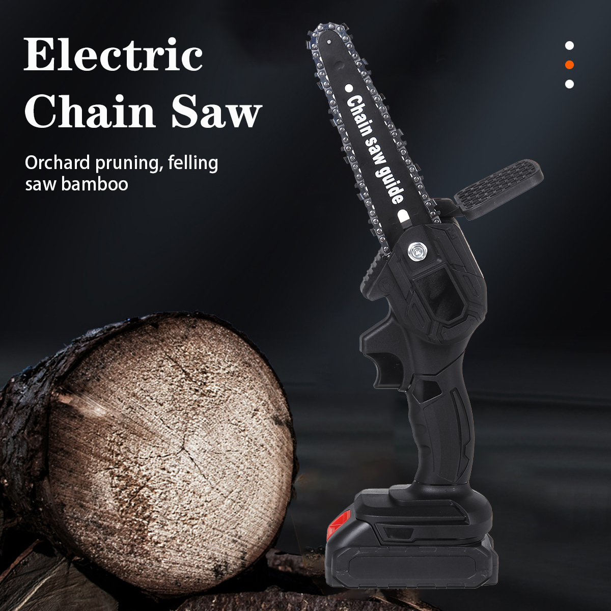 AC-100-240V-550W-Black-Cordless-Electric-Chain-Saw-Wood-Mini-Cutter-One-Hand-Saw-with-2-Batteries-Wo-1793565-2