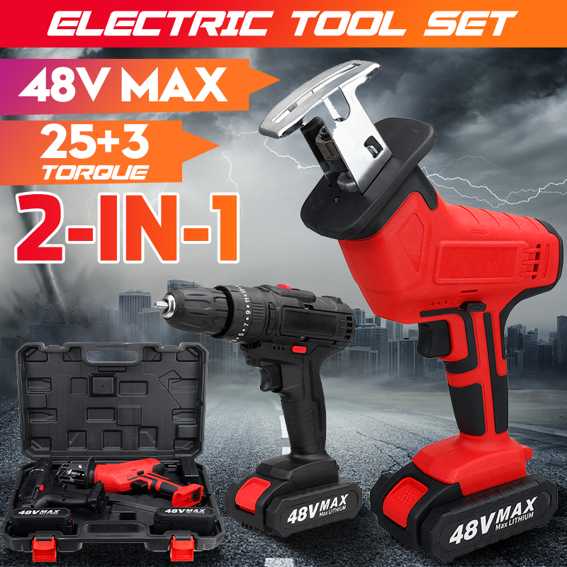 Cordless-Electric-Reciprocating-Saw-Electric-Impact-Drill-Screwdriver-Set-1780449-1