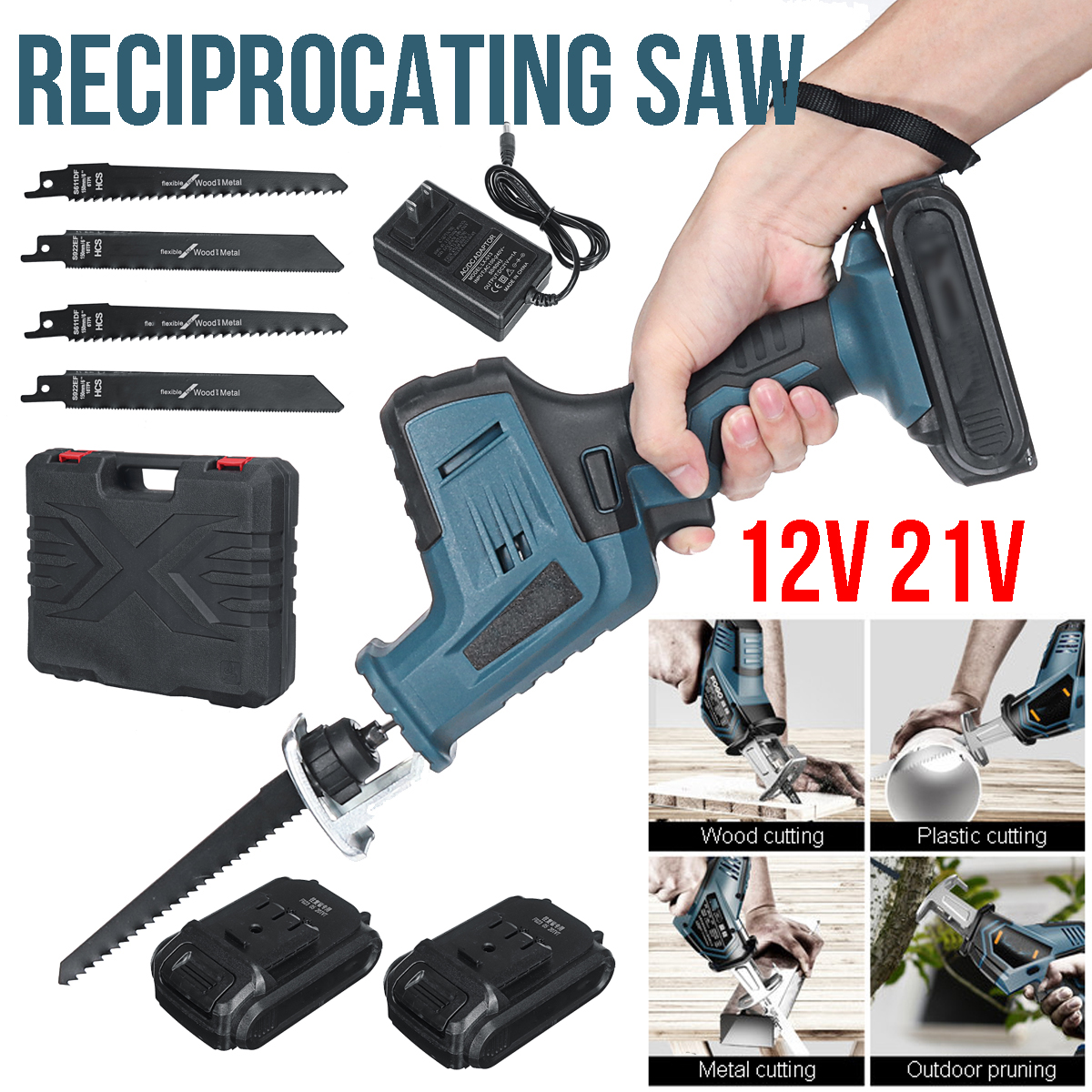 Cordless-Portable-Electric-Reciprocating-Saw-Cutter-Metal-Cutting-Saw-W-1-or-2-Battery-1721112-2