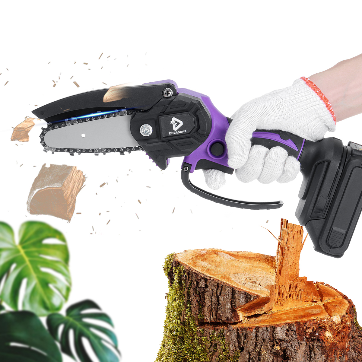 Doersupp-4-Inch-Cordless-Electric-Saw-Chainsaw-Pruning-Saw-Power-Indicator-Garden-Carpentry-Power-To-1875236-4