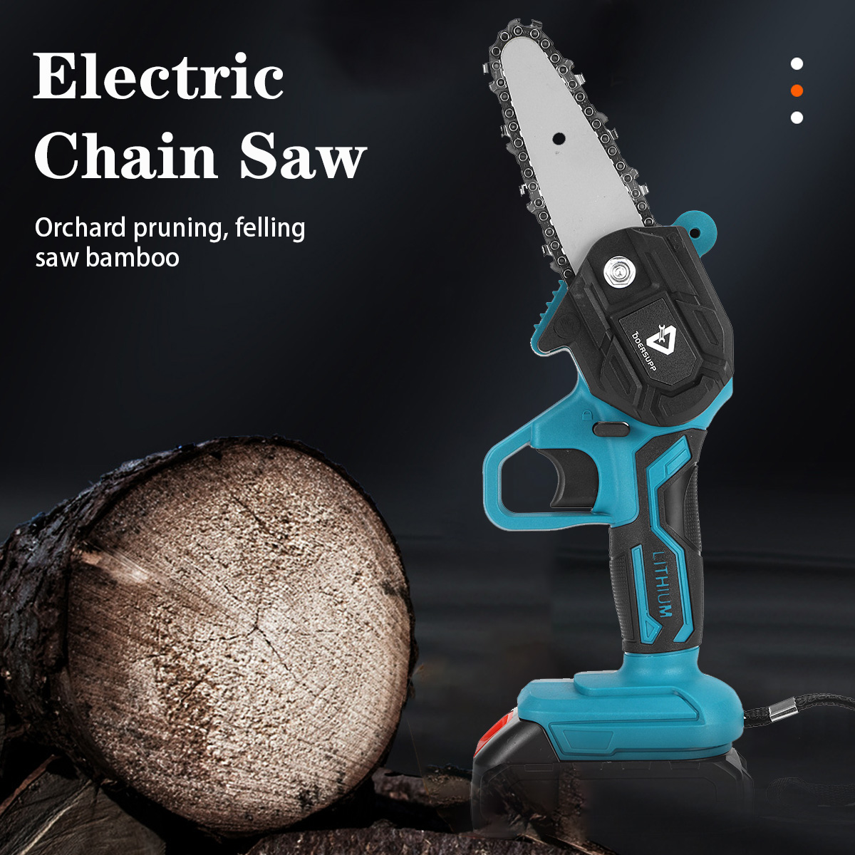 Doersupp-4Inch-Rechargable-Mini-Electric-Chainsaw-One-handed-Electric-Saws-For-Cutting-Pruning-Wood--1837623-3