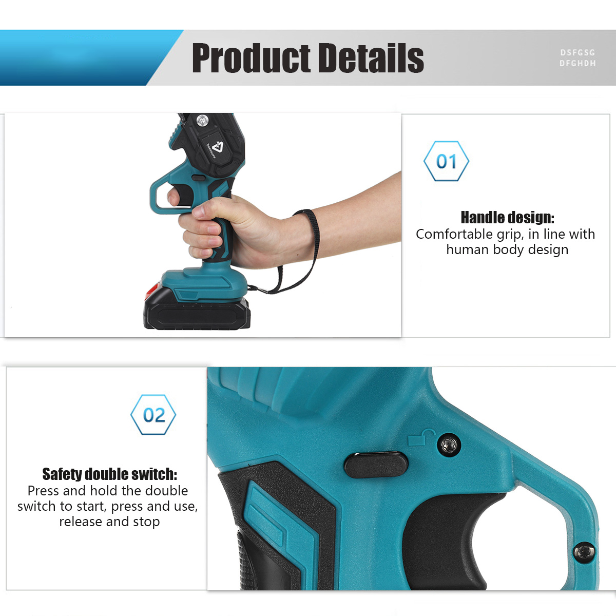 Doersupp-4Inch-Rechargable-Mini-Electric-Chainsaw-One-handed-Electric-Saws-For-Cutting-Pruning-Wood--1837623-9
